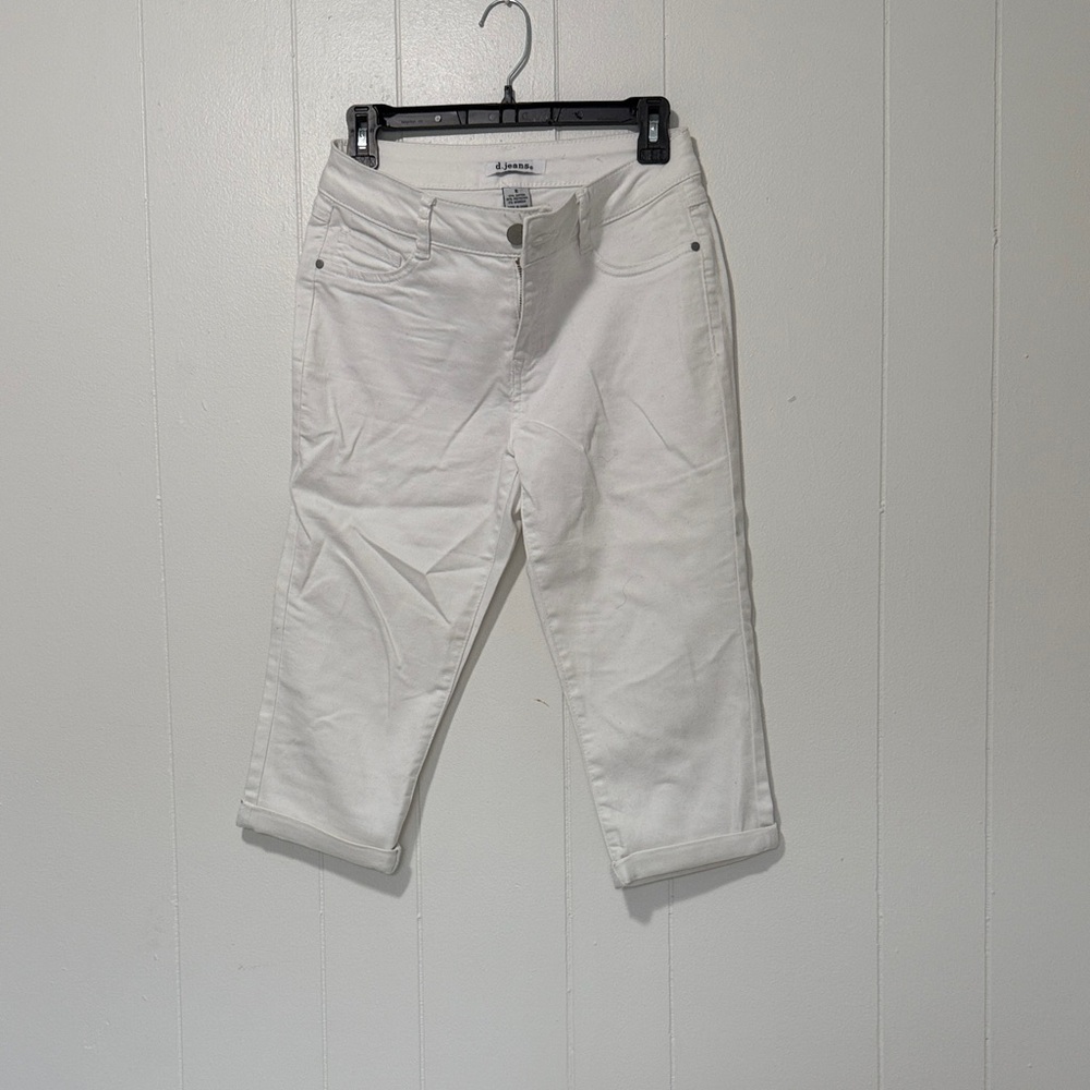 d. jeans Classic White Denim Pants